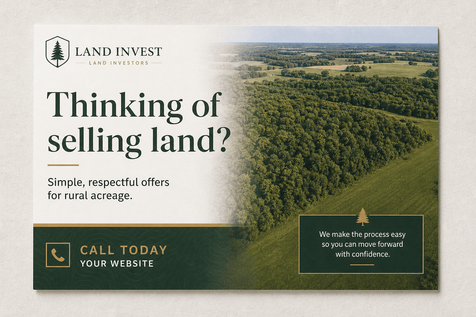 Seller lead postcard